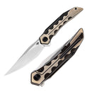 Bestech Knives Samari Frame Folding Knife 3.88" Bohler M390 Steel Blade Titanium Handle KT2009D -Bestech Knives - Survivor Hand Precision Knives & Outdoor Gear Store