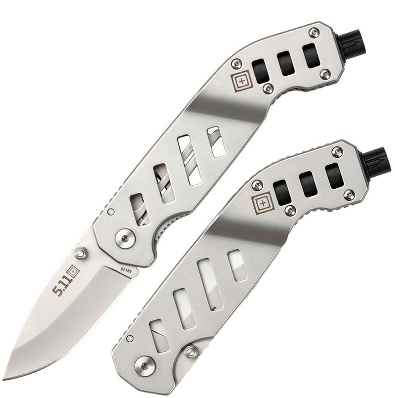 5.11 Tactical ESC Rescue Folding Knife 2.5" 8Cr13MoV Steel Drop Point Blade Aluminum Handle 51151 -5.11 Tactical - Survivor Hand Precision Knives & Outdoor Gear Store