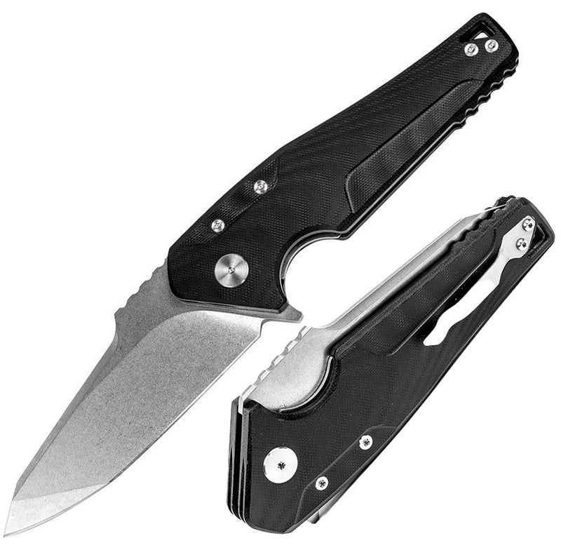 Real Steel Echo Liner Folding Knife 4.5" Bohler K110 Steel Blade Black G10 Handle 9841 -Real Steel - Survivor Hand Precision Knives & Outdoor Gear Store