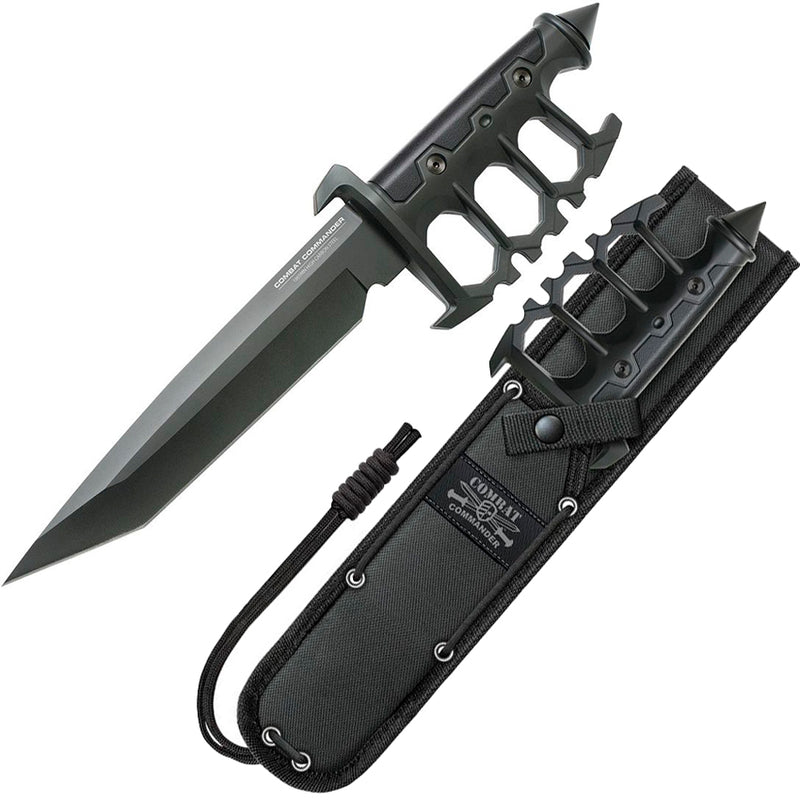 United Cutlery Sentry Trench Fixed Knife 6.75" Stainless Steel Tanto Blade Black FRN Handle 3172 -United Cutlery - Survivor Hand Precision Knives & Outdoor Gear Store