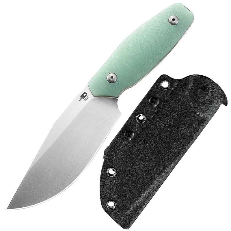 Bestech Knives Lignum Artis Fixed Knife 4.75" AUS-8 Steel Full Tang Blade Jade G10 Handle F03C -Bestech Knives - Survivor Hand Precision Knives & Outdoor Gear Store