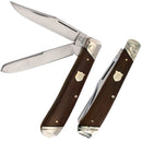 Rough Ryder Trapper Pocket Knife Stainless Steel Blades Brown Burlap Micarta Handle 2330 -Rough Ryder - Survivor Hand Precision Knives & Outdoor Gear Store