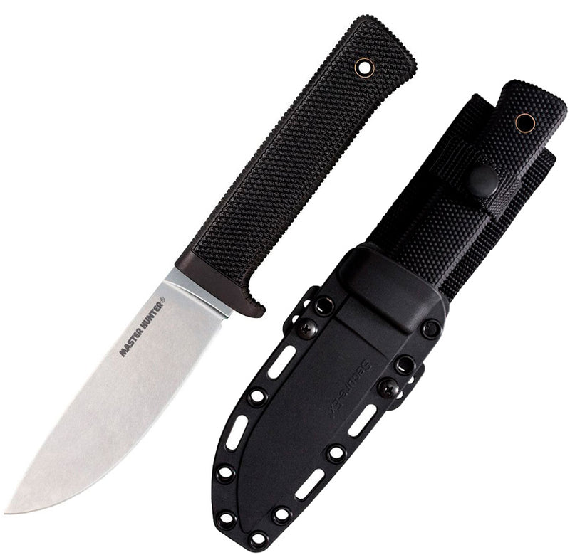 Cold Steel Master Hunter Fixed Knife 4.5" CPM-3V Carbon Steel Drop Point Blade Black Kray-Ex Handle 36CB -Cold Steel - Survivor Hand Precision Knives & Outdoor Gear Store