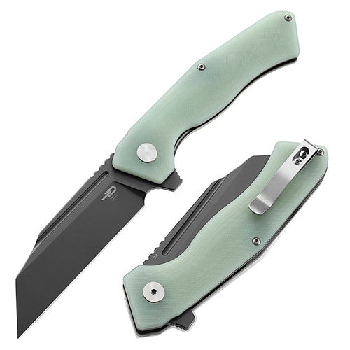 Bestech Knives Rockface Folding Knife 3.75" D2 Tool Steel Blade Jade G10 Handle KG46J -Bestech Knives - Survivor Hand Precision Knives & Outdoor Gear Store