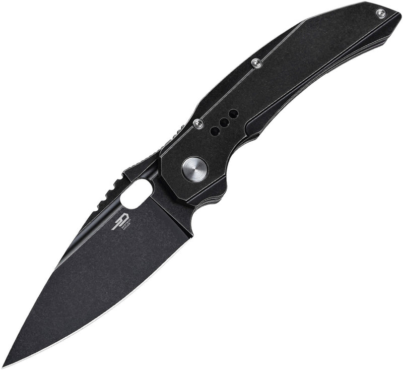 Bestech Knives Exploit Folding Knife 3.13" S35VN Steel Blade Black Titanium Handle KT2005C -Bestech Knives - Survivor Hand Precision Knives & Outdoor Gear Store