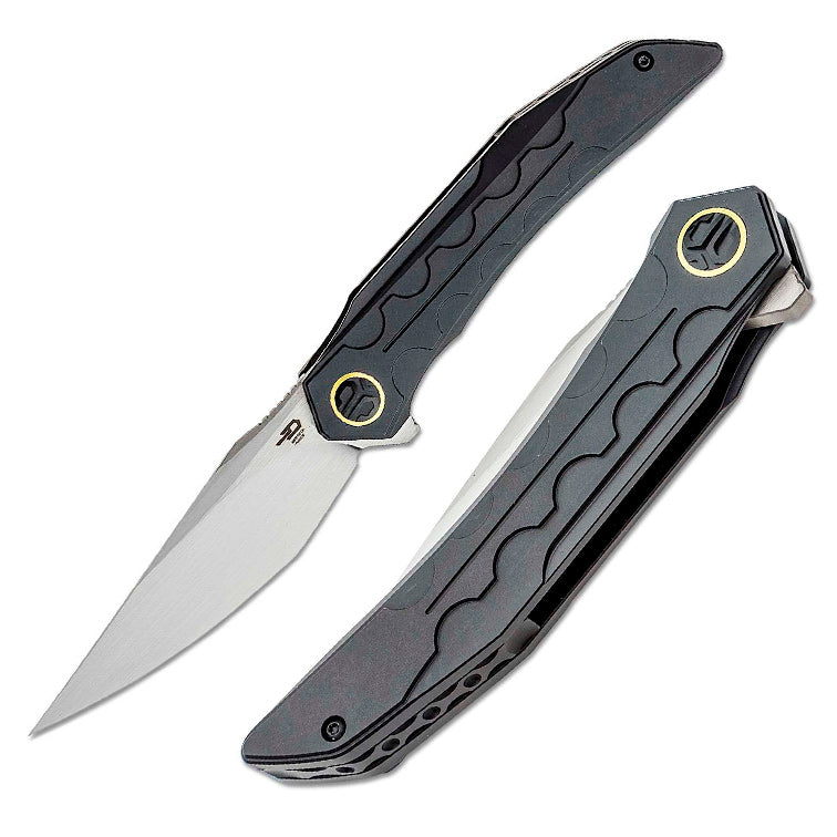 Bestech Knives Samari Folding Knife 3.88" Bohler M390 Steel Blade Black Titanium Handle KT2009F -Bestech Knives - Survivor Hand Precision Knives & Outdoor Gear Store