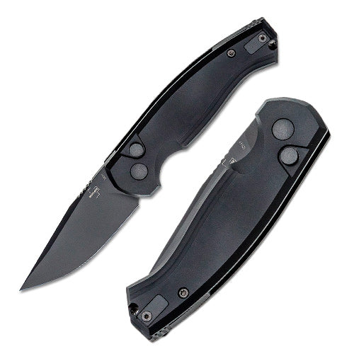 Boker Plus Karakurt Folding Automatic Knife 3.07" 154CM Steel Blade, Black Aluminum Handle 01BO365 -Boker Plus - Survivor Hand Precision Knives & Outdoor Gear Store