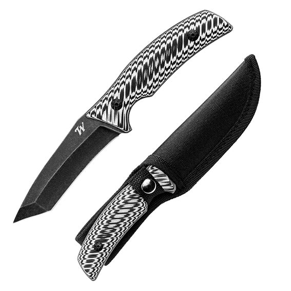 Winchester Silvertip Fixed Knife 3.75" 7Cr17MoV Steel Blade Black/White Sculpted G10 Handle 438 -Winchester - Survivor Hand Precision Knives & Outdoor Gear Store