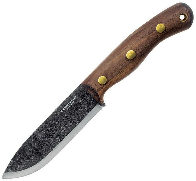 Condor Bisonte Fixed Knife 4.63" 1095HC Steel Full Tang Blade Walnut Handle 395447HC -Condor - Survivor Hand Precision Knives & Outdoor Gear Store