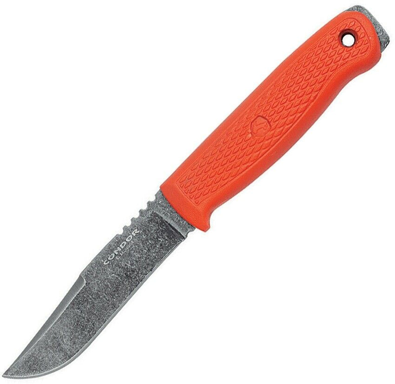 Condor Bushglider Fixed Knife 4.25" 1095HC Steel Blade Orange Polypropylene Handle TK395142HC -Condor - Survivor Hand Precision Knives & Outdoor Gear Store