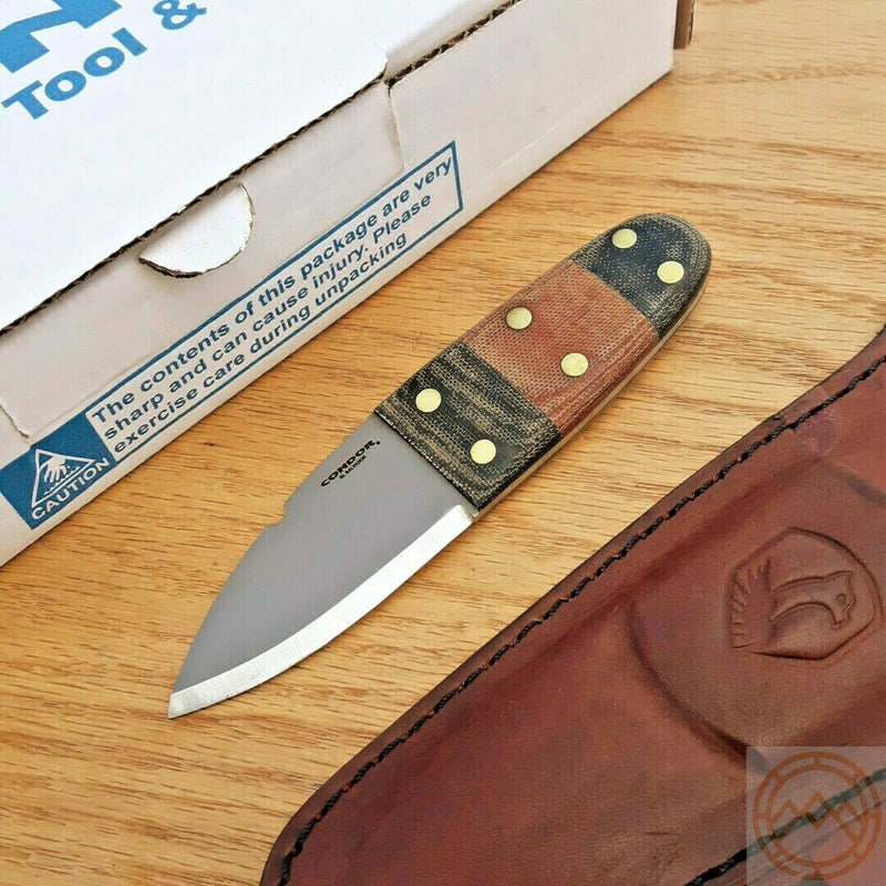 Condor Primitive Bush Dagger Fixed Knife 2.5" 1075HC Steel Blade Micarta Handle TK392326HC -Condor - Survivor Hand Precision Knives & Outdoor Gear Store