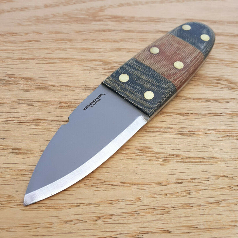 Condor Primitive Bush Dagger Fixed Knife 2.5" 1075HC Steel Blade Micarta Handle TK392326HC -Condor - Survivor Hand Precision Knives & Outdoor Gear Store