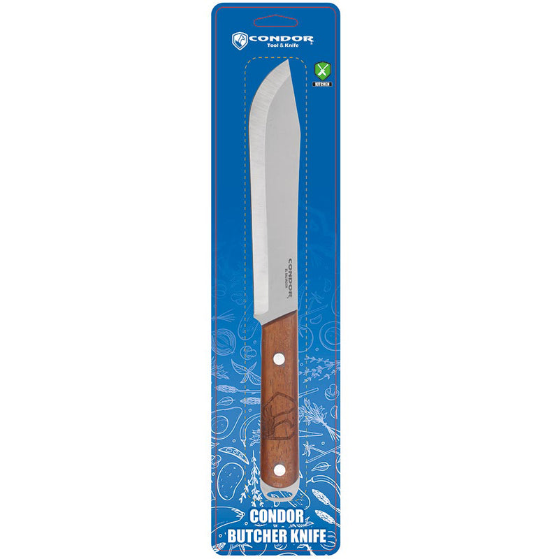 Condor Butcher Fixed Knife 7.5" Satin Finish 1075HC Steel Blade Walnut Handle TK50047 -Condor - Survivor Hand Precision Knives & Outdoor Gear Store