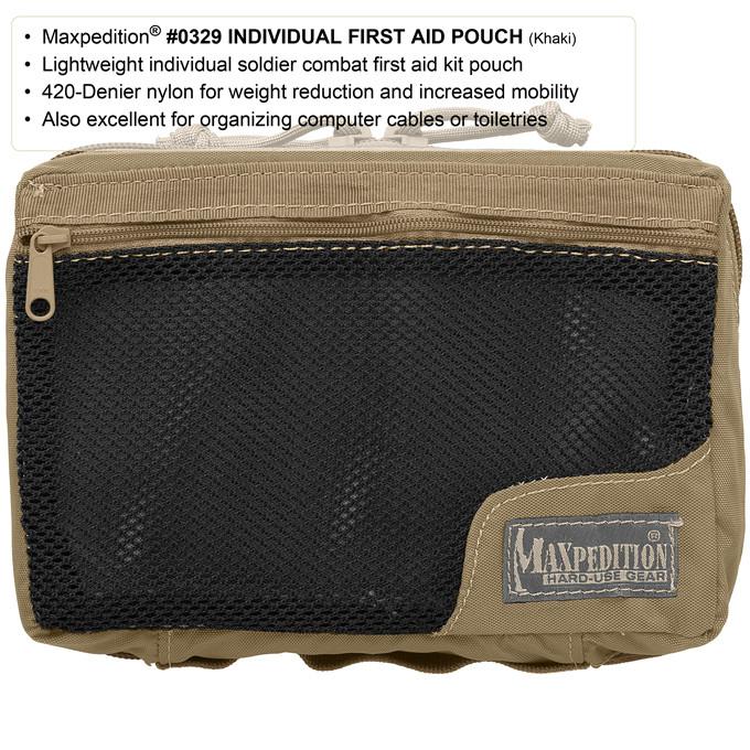 Maxpedition Individual First Aid Pouch Internal Mesh See-Thru Organizers Handle 329K -Maxpedition - Survivor Hand Precision Knives & Outdoor Gear Store