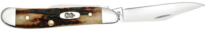Case XX Cutlery Peanut Pocket Knife Stainless Steel Blades Red Stag handle 09443 -Case Cutlery - Survivor Hand Precision Knives & Outdoor Gear Store