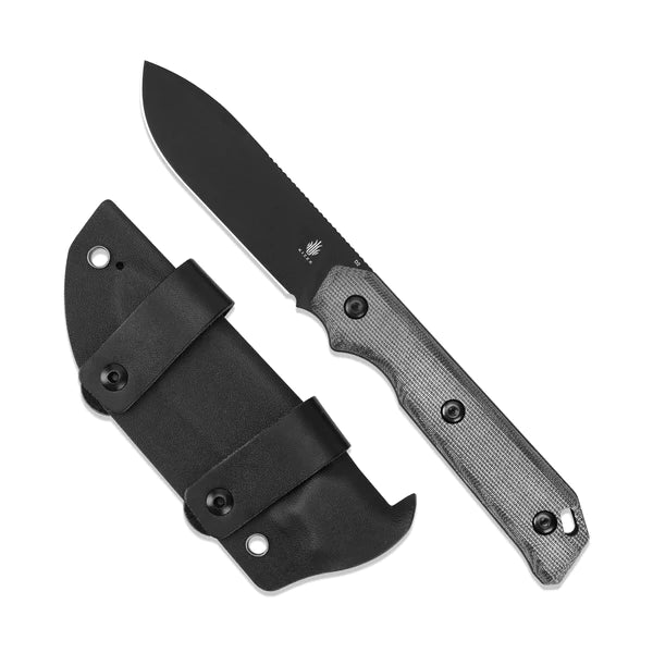 Kizer Cutlery Begleiter Fixed Knife 3.75" D2 Steel Blade Black Micarta Handle 1045C1 -Kizer Cutlery - Survivor Hand Precision Knives & Outdoor Gear Store