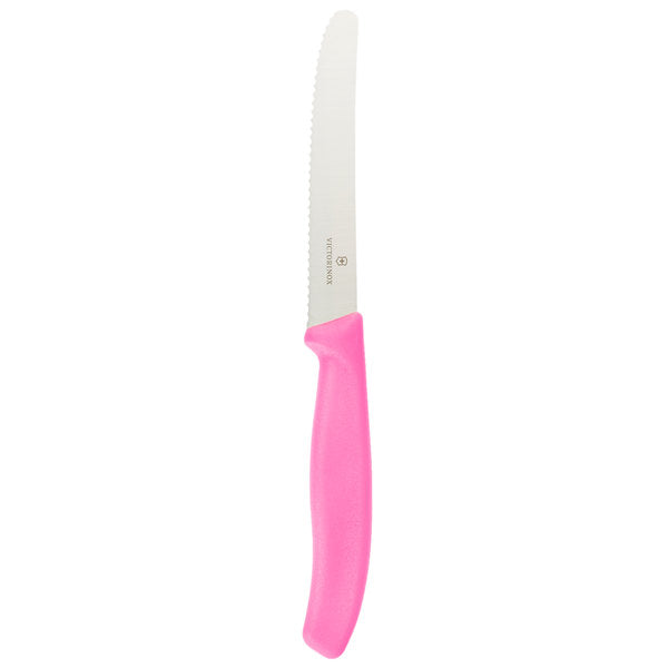 Victorinox Utility Pink Ser Round Fixed Knife 4" Stainless Blade Polypropylene Handle 67836L115 -Victorinox - Survivor Hand Precision Knives & Outdoor Gear Store