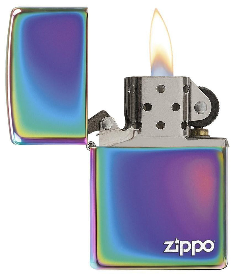 Zippo Lighter Spectrum With Logo Windproof Refillable All Metal Construction Made In USA 19003 -Zippo - Survivor Hand Precision Knives & Outdoor Gear Store