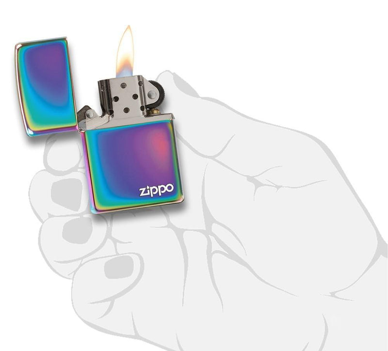 Zippo Lighter Spectrum With Logo Windproof Refillable All Metal Construction Made In USA 19003 -Zippo - Survivor Hand Precision Knives & Outdoor Gear Store