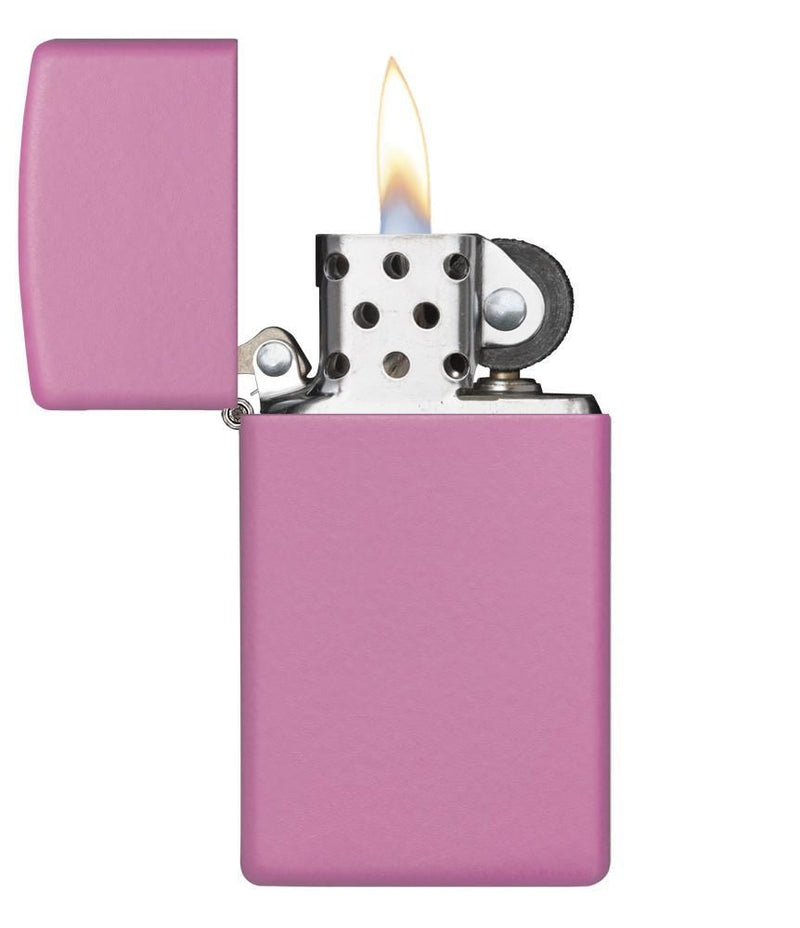 Zippo Lighter Pink Matte Windproof Refillable Metal Made In USA 10404 -Zippo - Survivor Hand Precision Knives & Outdoor Gear Store