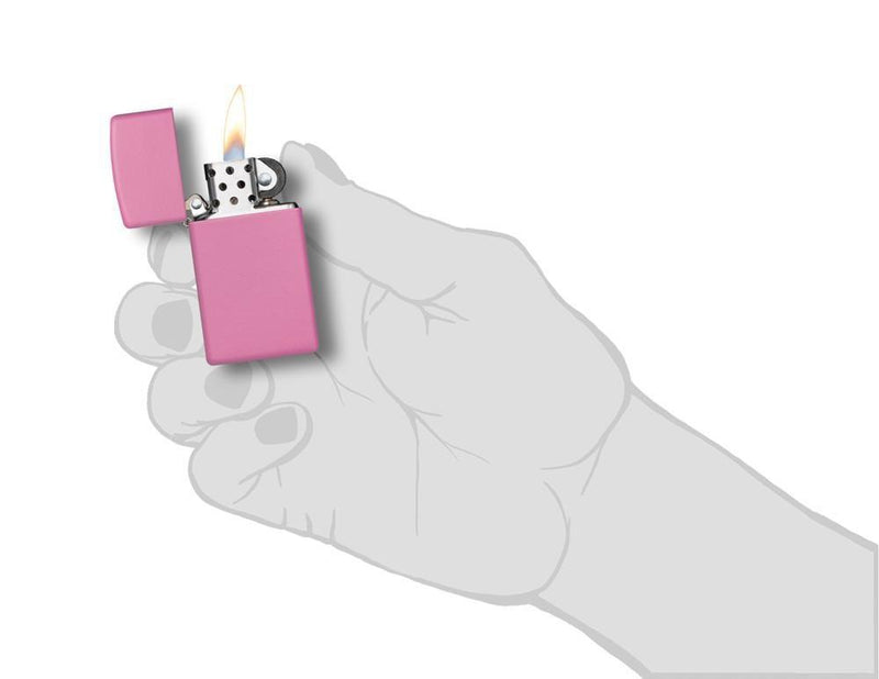 Zippo Lighter Pink Matte Windproof Refillable Metal Made In USA 10404 -Zippo - Survivor Hand Precision Knives & Outdoor Gear Store