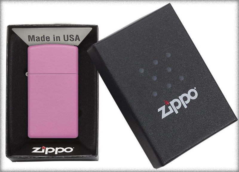 Zippo Lighter Pink Matte Windproof Refillable Metal Made In USA 10405 -Zippo - Survivor Hand Precision Knives & Outdoor Gear Store