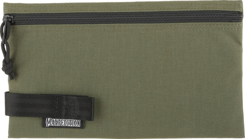 Maxpedition Two-Fold Pouch Lightweight Zippered 500D OD Green Nylon Construction 2129G -Maxpedition - Survivor Hand Precision Knives & Outdoor Gear Store