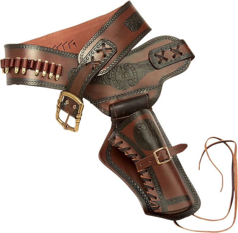 Denix Old West Leather Holster Brown leather Construction With Metal Buckle 703 -Denix - Survivor Hand Precision Knives & Outdoor Gear Store