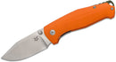 Fox TUR Linerlock Folding Knife 3" Bohler N690 Steel Blade Orange G10 Handle 523OR -Fox - Survivor Hand Precision Knives & Outdoor Gear Store