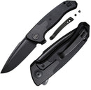 We Knife Co Press Folding Knife 3.15" CPM-20CV Steel Blade Titanium / G10 Handle 20078B1 -We Knife Co - Survivor Hand Precision Knives & Outdoor Gear Store