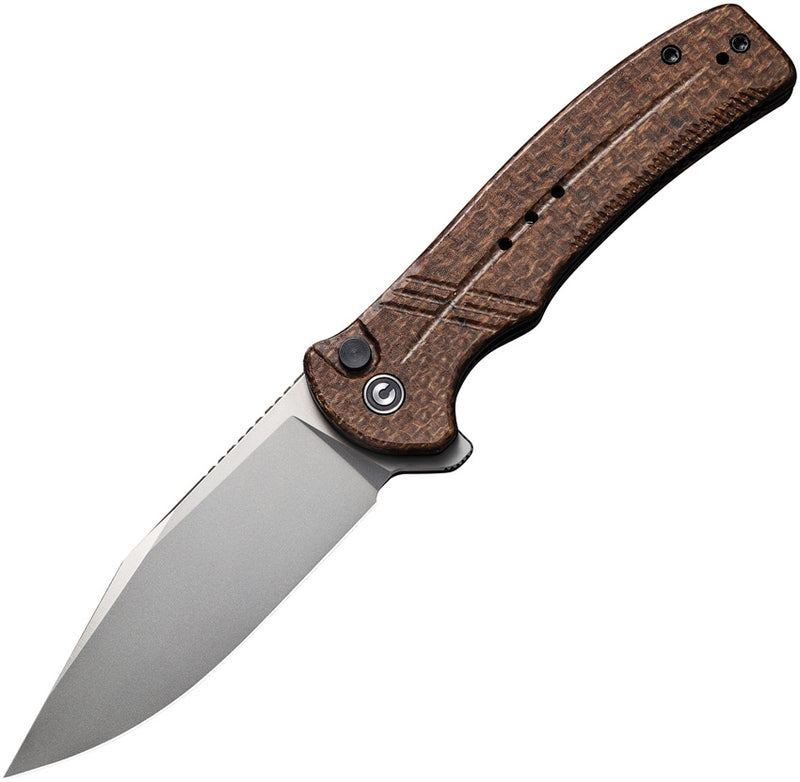 Civivi Cogent Folding Knife 3.47" 14C28N Sandvik Steel Blade Brown Micarta Handle C20038D6 -Civivi - Survivor Hand Precision Knives & Outdoor Gear Store