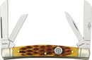 Rough Ryder Congress Pocket Knife Stainless Steel Blades Amber Jigged Bone Handle 053 -Rough Ryder - Survivor Hand Precision Knives & Outdoor Gear Store