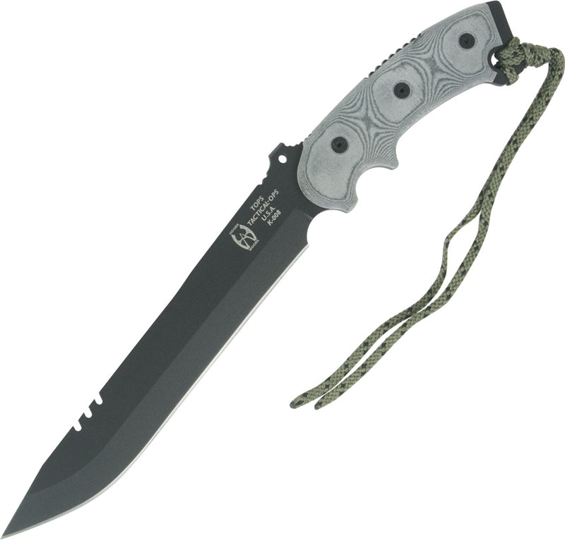 TOPS Anaconda Hunters Fixed Knife 9.5" 1095HC Steel Full Blade Micarta Handle AN9HP -TOPS - Survivor Hand Precision Knives & Outdoor Gear Store