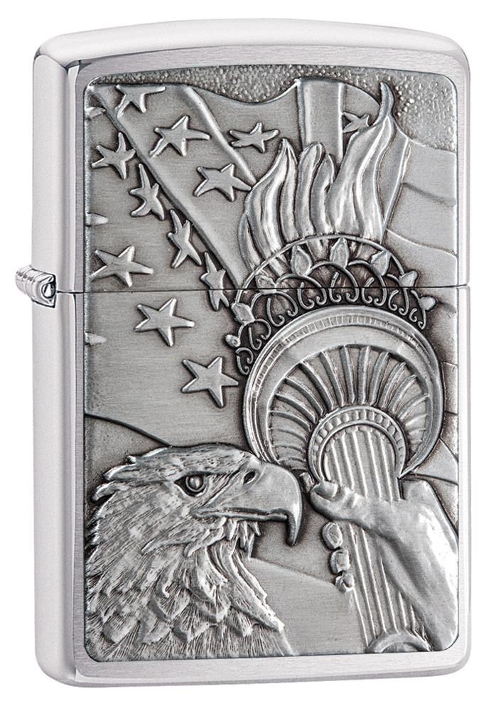 Zippo Lighter Patriotic Eagle Windproof Refillable Metal Construction Made In USA 20895 -Zippo - Survivor Hand Precision Knives & Outdoor Gear Store