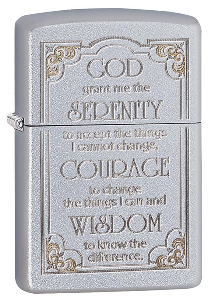 Zippo Lighter Serenity Prayer Windproof Refillable Metal Construction Made In USA 28458 -Zippo - Survivor Hand Precision Knives & Outdoor Gear Store