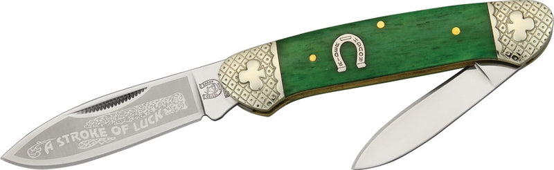 Rough Ryder Canoe Pocket Knife Stainless Steel Blades Green Smooth Bone Handle 1062 -Rough Ryder - Survivor Hand Precision Knives & Outdoor Gear Store