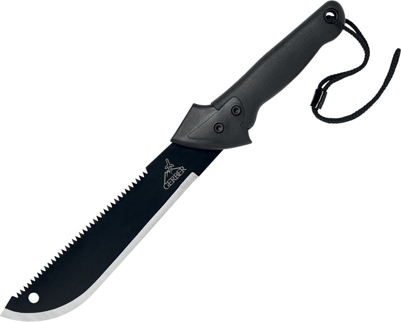 Gerber Machete Jr Fixed Knife 10.75" Carbon Steel Blade Gator Textured Non-Slip Handle 0759 -Gerber - Survivor Hand Precision Knives & Outdoor Gear Store