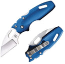 Cold Steel Mini Tuff Lite Tri-Ad Folding Knife 2" 4034 Steel Blade Blue Griv-Ex Handle 20MTB -Cold Steel - Survivor Hand Precision Knives & Outdoor Gear Store