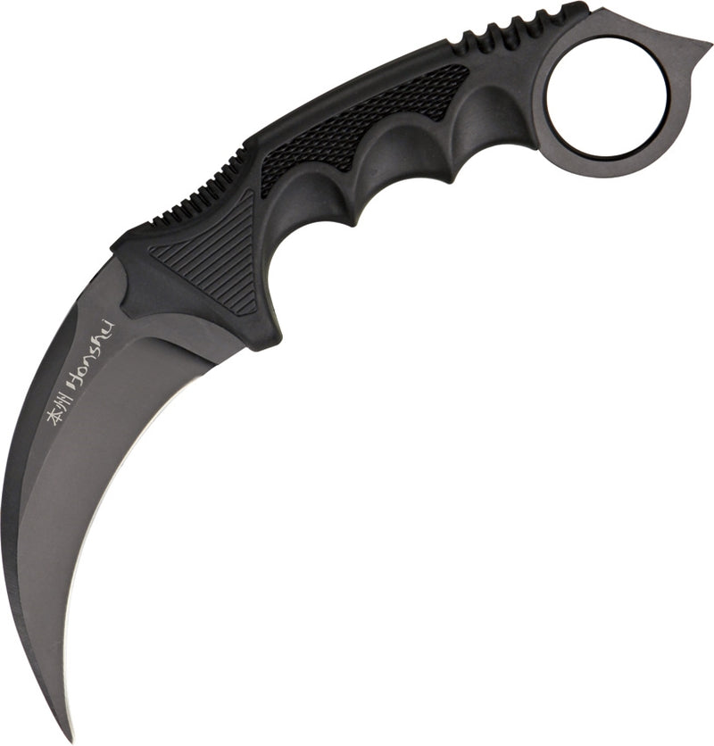 United Cutlery Honshu Karambit Fixed Knife 4" 7Cr13 Steel Hawkbill Blade Black Rubberized Handle 2791 -United Cutlery - Survivor Hand Precision Knives & Outdoor Gear Store