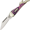 Rough Ryder Small Leg Folding Knife Stainless Steel Blade Purple Smooth Bone Handle 1271 -Rough Ryder - Survivor Hand Precision Knives & Outdoor Gear Store