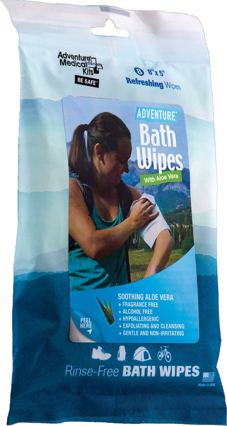 Adventure Medical Travel Bath Wipes Gentle And Non-Irritating Bulk Packed AD0304 -Adventure Medical - Survivor Hand Precision Knives & Outdoor Gear Store