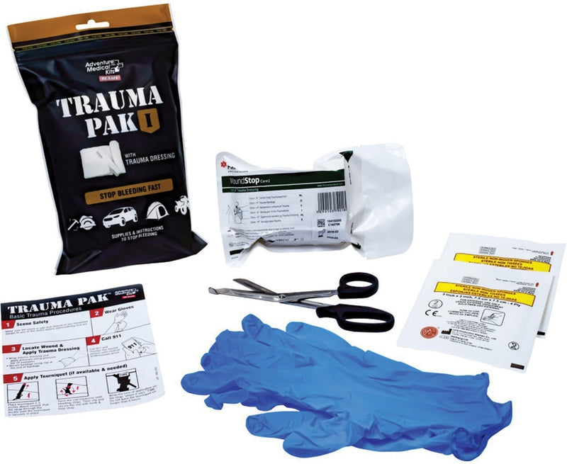 Adventure Medical Trauma Pak 1 Trauma Response Instructions Waterproof First Aid Kit 0295 -Adventure Medical - Survivor Hand Precision Knives & Outdoor Gear Store