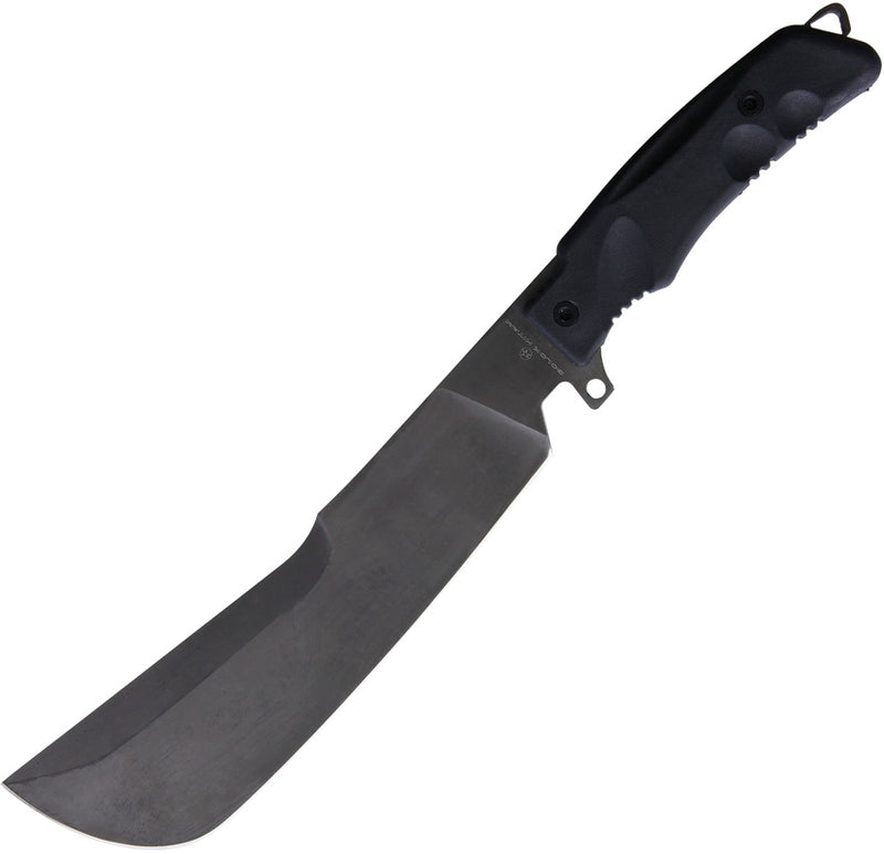 Fox Golok Hitam Fixed Machete 8.88" N690 Steel Blade Black Forprene Handle 9CM02B -Fox - Survivor Hand Precision Knives & Outdoor Gear Store