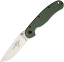 Ontario RAT II Folding Knife 3" D2 Tool Steel Drop Point Blade Green G10 Handle 8828OD -Ontario - Survivor Hand Precision Knives & Outdoor Gear Store