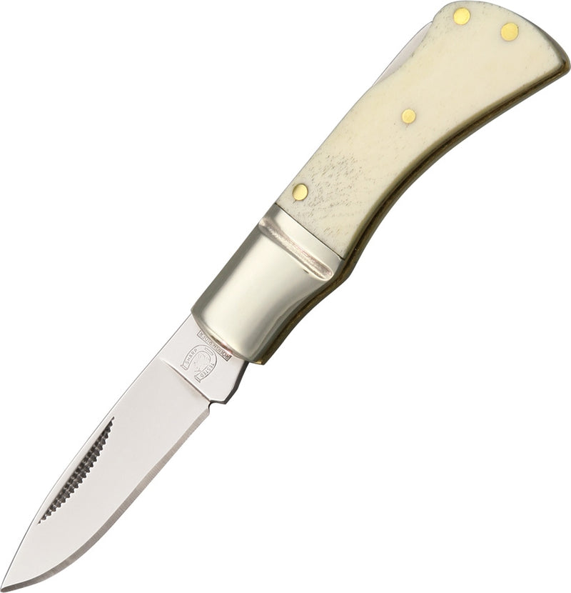 Rough Ryder Little Mustang Folding Knife 1.5" 440 Steel Blade White Bone Handle 1296 -Rough Ryder - Survivor Hand Precision Knives & Outdoor Gear Store