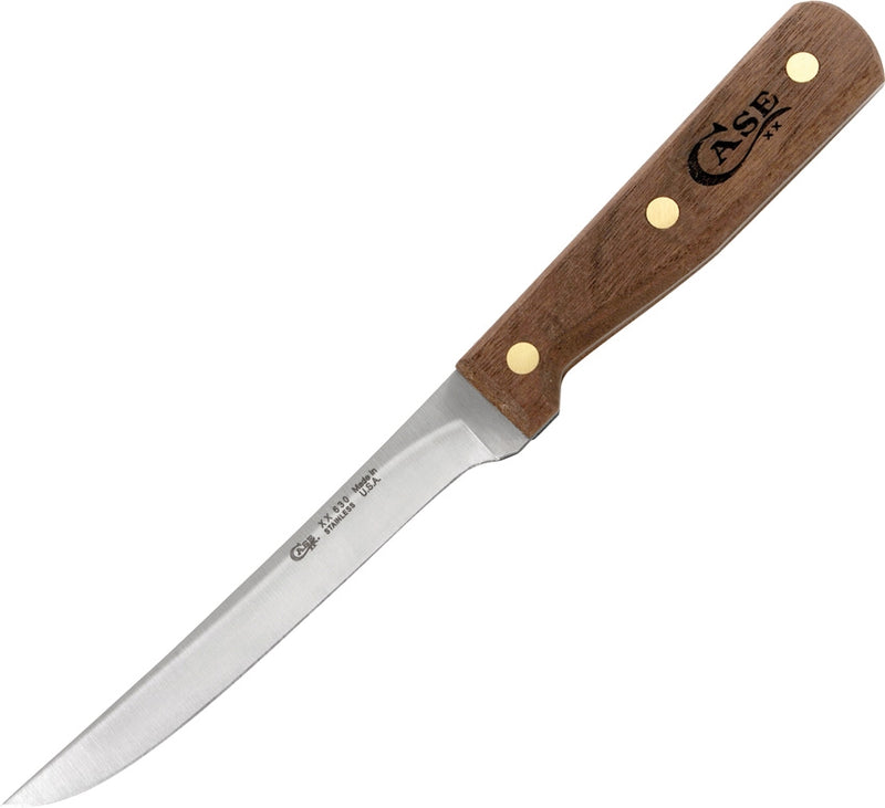 Case XX Household Boning Knife 6" Stainless Full Tang Blade Solid Walnut Handle 07315 -Case Cutlery - Survivor Hand Precision Knives & Outdoor Gear Store