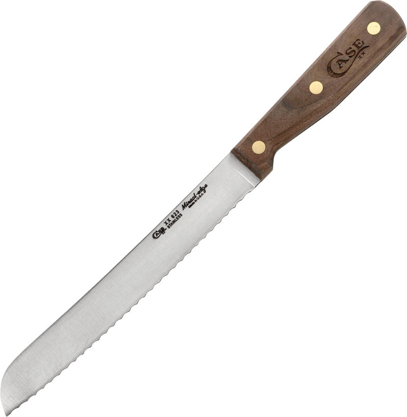 Case XX Household Slicer Knife 8" Stainless Full Tang Blade Solid Walnut Handle 07318 -Case Cutlery - Survivor Hand Precision Knives & Outdoor Gear Store