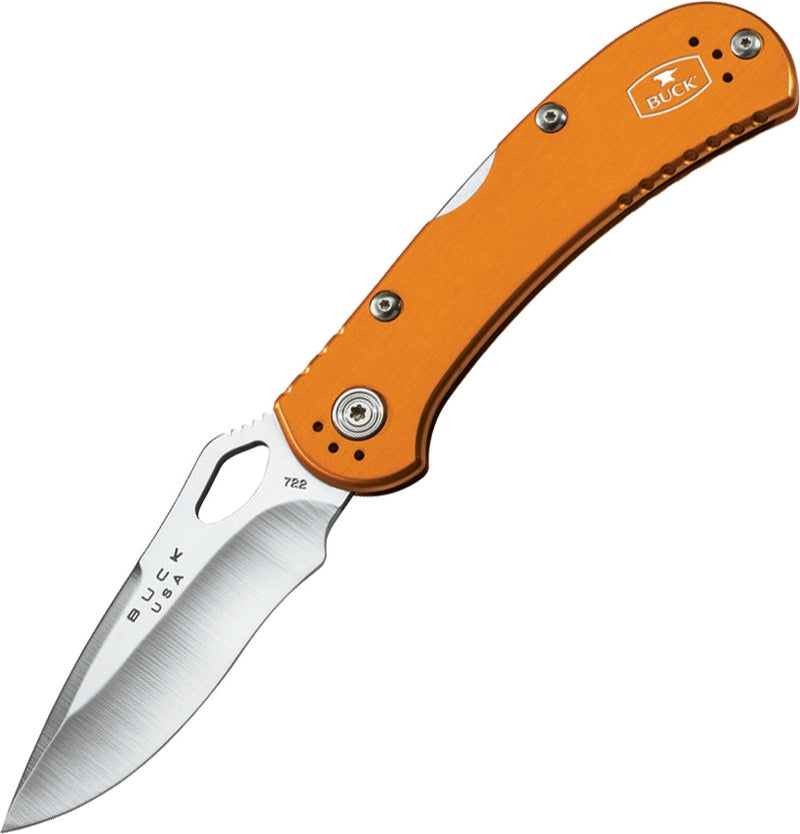 Buck SpitFire Lockback Folding Knife 3.25" 420HC Steel Blade Orange Anodized Aluminum Handles 692 -Buck - Survivor Hand Precision Knives & Outdoor Gear Store