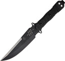 TOPS Zero Dark Fixed Knife 6.5" Black 1095HC Steel Full Blade Linen Micarta Handle ZERO30 -TOPS - Survivor Hand Precision Knives & Outdoor Gear Store