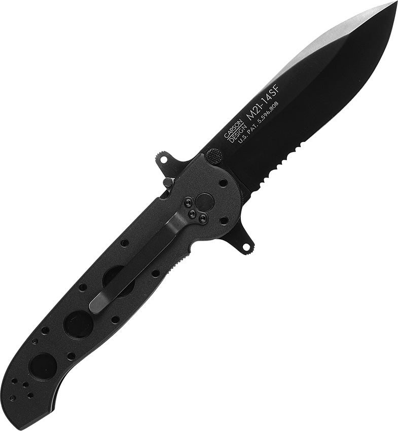 CRKT M21 Special Forces Folding Knife 3.88" AUS-8 Steel Blade Black Aluminum Handle 2114SF -CRKT - Survivor Hand Precision Knives & Outdoor Gear Store